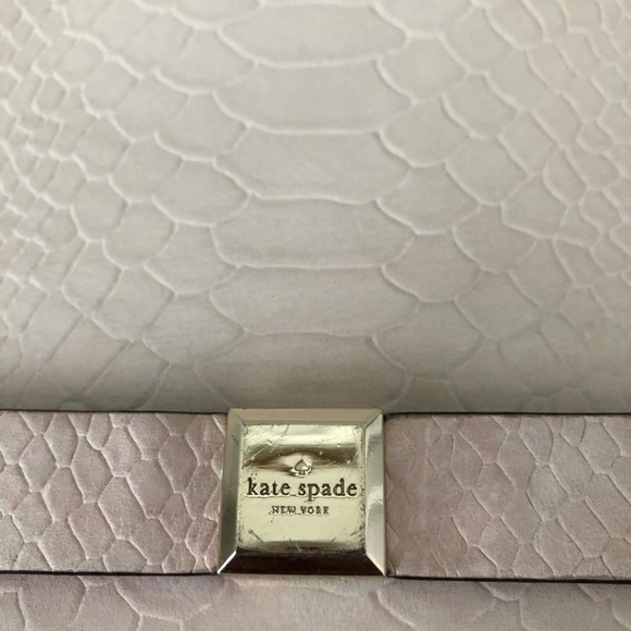 KATE SPADE PINK BOW GOLD CHAIN PURSE HANDBAG - Picture 14 of 16